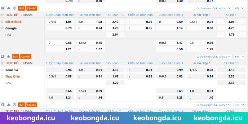 Soi kèo bóng đá Đức qua các tỷ lệ phổ biến